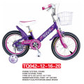 Nouveau style de couleur violet pour enfants vélo 12 &quot;14&quot; 16 &quot;20&quot;